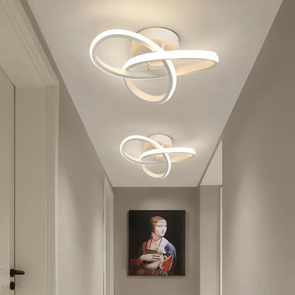 Modern 25W LED Ceiling Light – White or Black