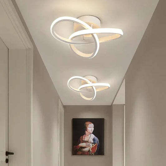 Modern 25W LED Ceiling Light – White or Black