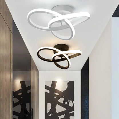 Modern 25W LED Ceiling Light – White or Black – view 2