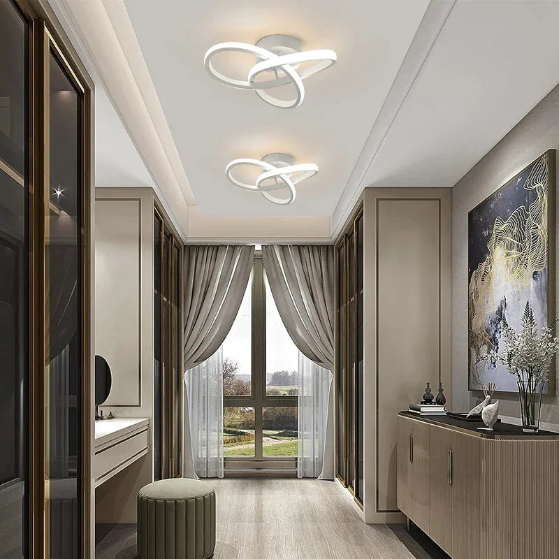 Modern 25W LED Ceiling Light – White or Black – view 3