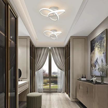 Modern 25W LED Ceiling Light – White or Black – view 3