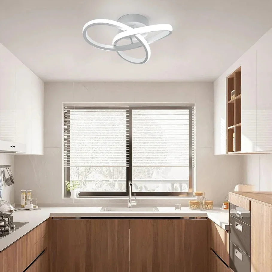Modern 25W LED Ceiling Light – White or Black – view 7