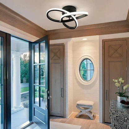 Modern 25W LED Ceiling Light – White or Black – view 8