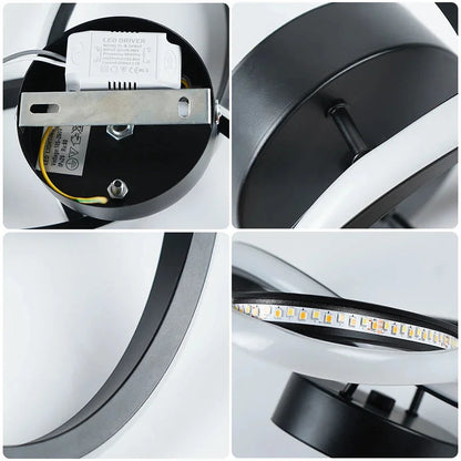 Modern 25W LED Ceiling Light – White or Black – view 12
