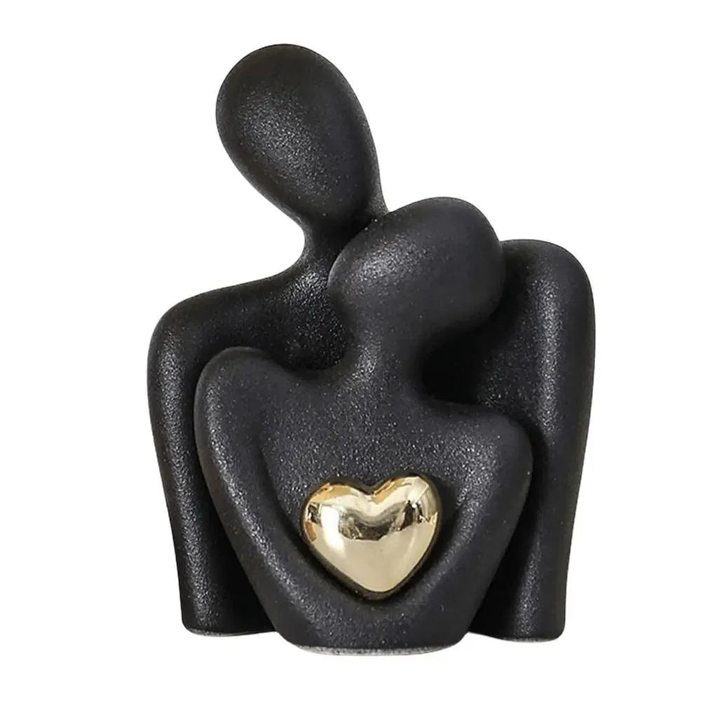 Modern Ceramic Couple Sculpture – view 3