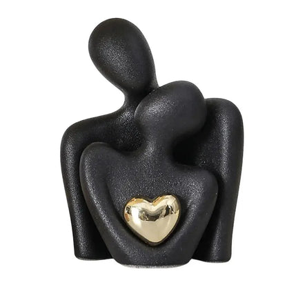 Modern Ceramic Couple Sculpture – view 3