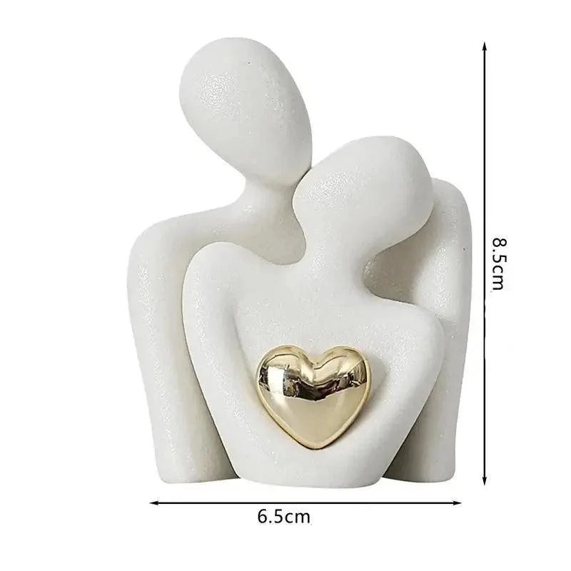 Modern Ceramic Couple Sculpture – view 6