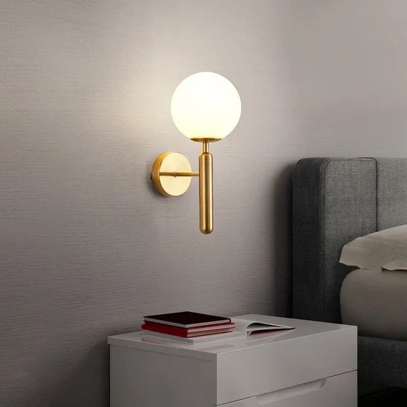 Modern Integrated LED Wall Light – Gold or Black – view 2