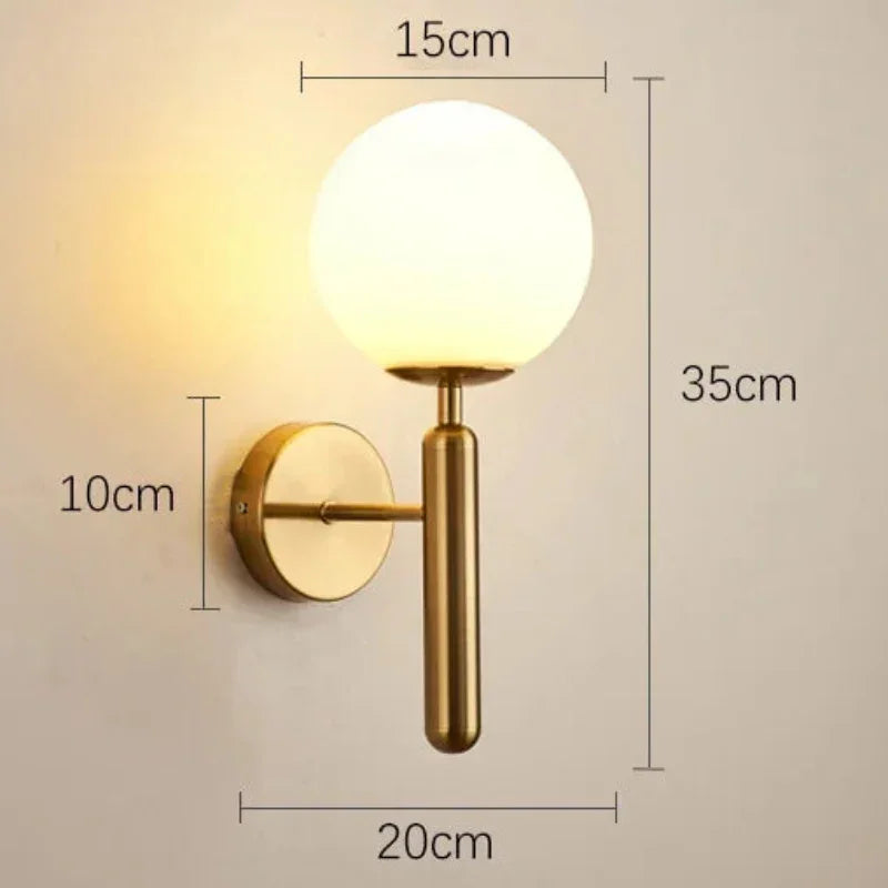 Modern Integrated LED Wall Light – Gold or Black – view 5