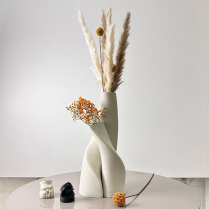 2-Piece Modular Geometric Vase Set – 5 Colours – view 2