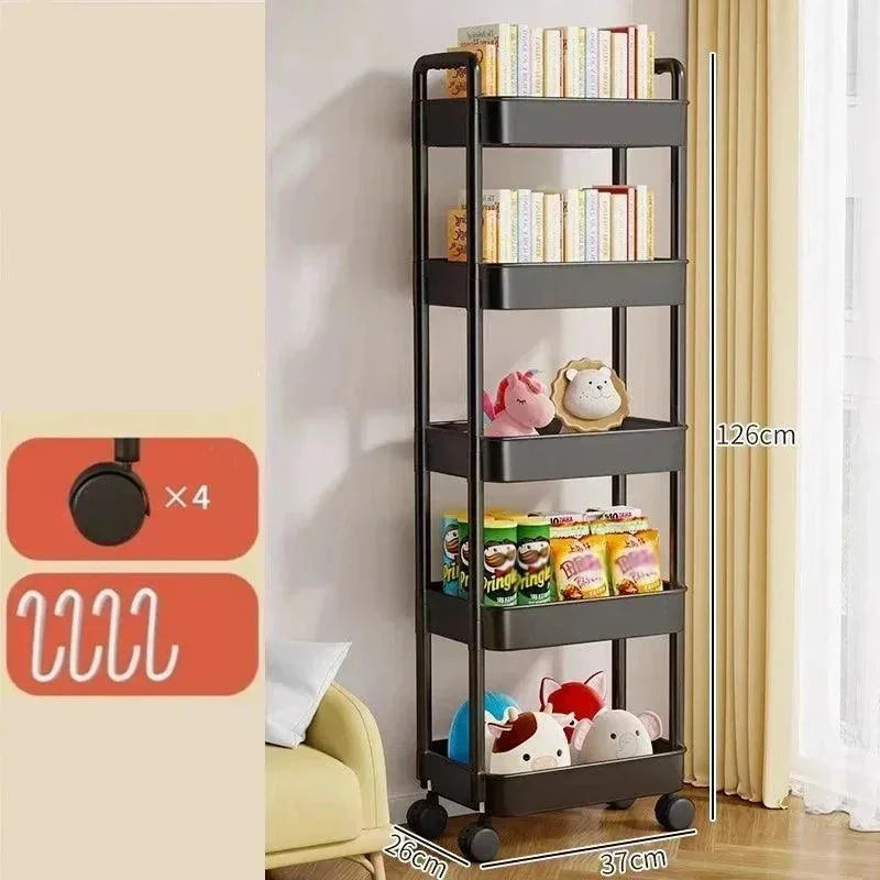 Multi-Tier Rolling Kitchen Storage Cart – view 9
