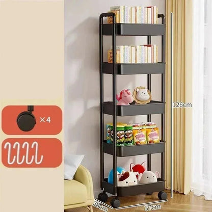 Multi-Tier Rolling Kitchen Storage Cart – view 9