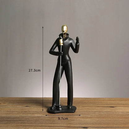 Black Musical Performer Resin Sculpture – 4 Figures or Set – view 6