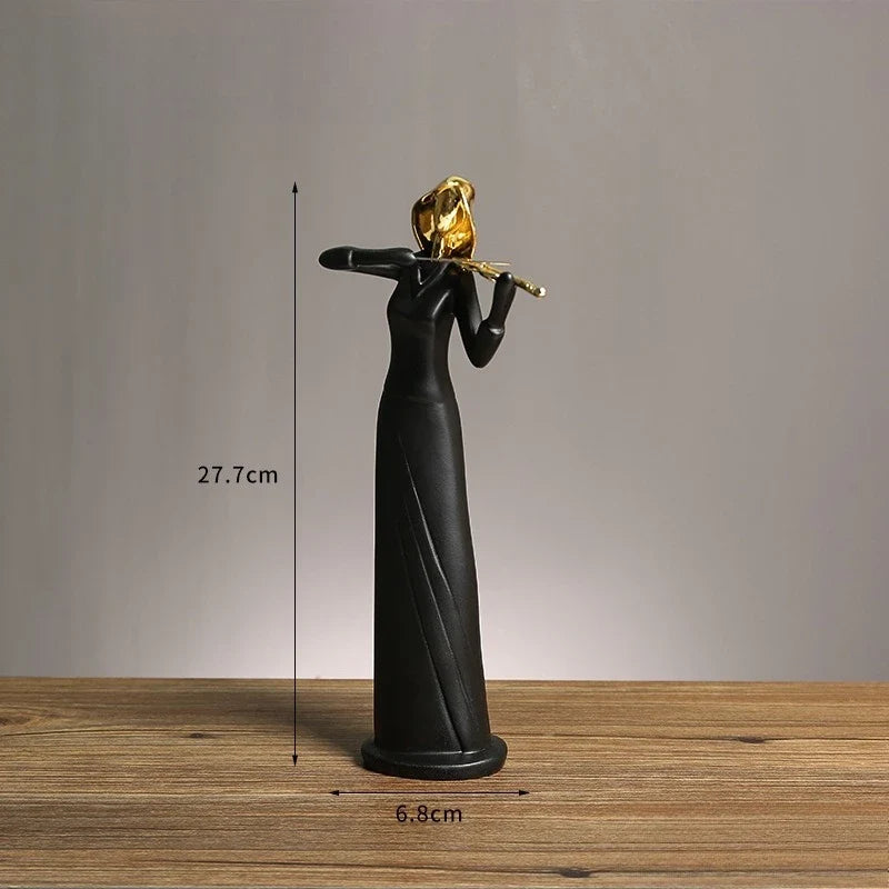 Black Musical Performer Resin Sculpture – 4 Figures or Set – view 10