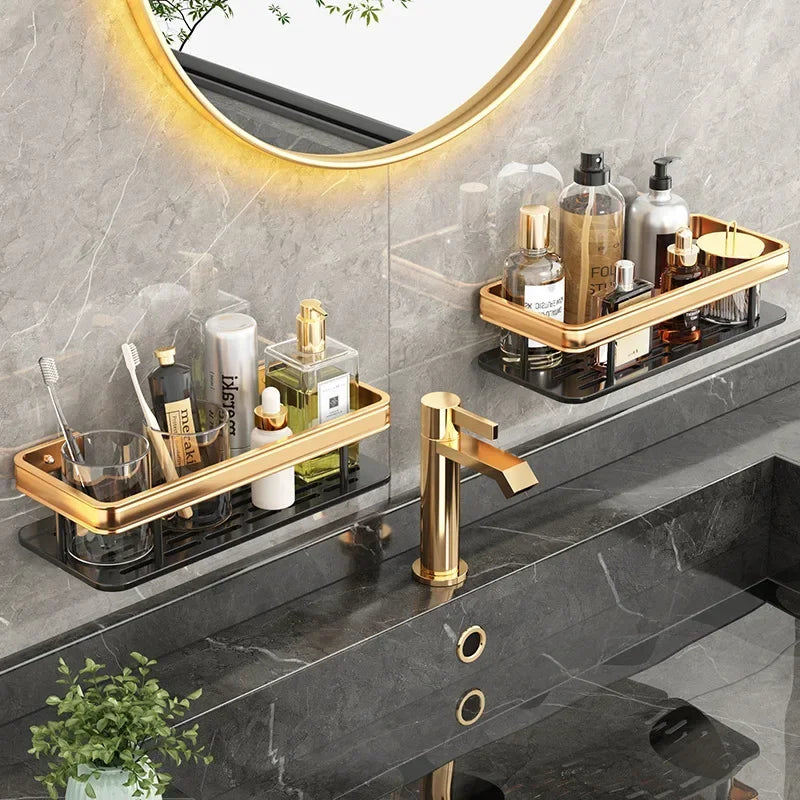 No-Drill Aluminium Bathroom Organiser – 1 or 2 Pack – view 4