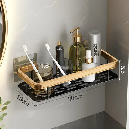 No-Drill Aluminium Bathroom Organiser – 1 or 2 Pack – view 8