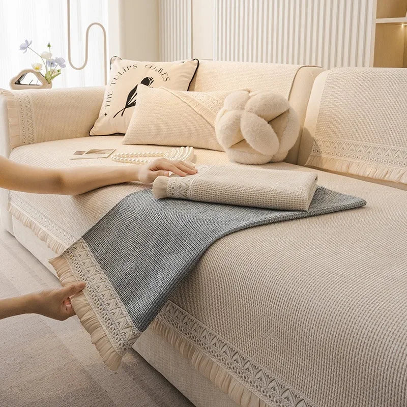 Non-Slip Velvet Sofa Cover – view 2