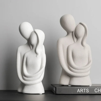 Nordic Abstract Couple Ceramic Sculpture – view 2