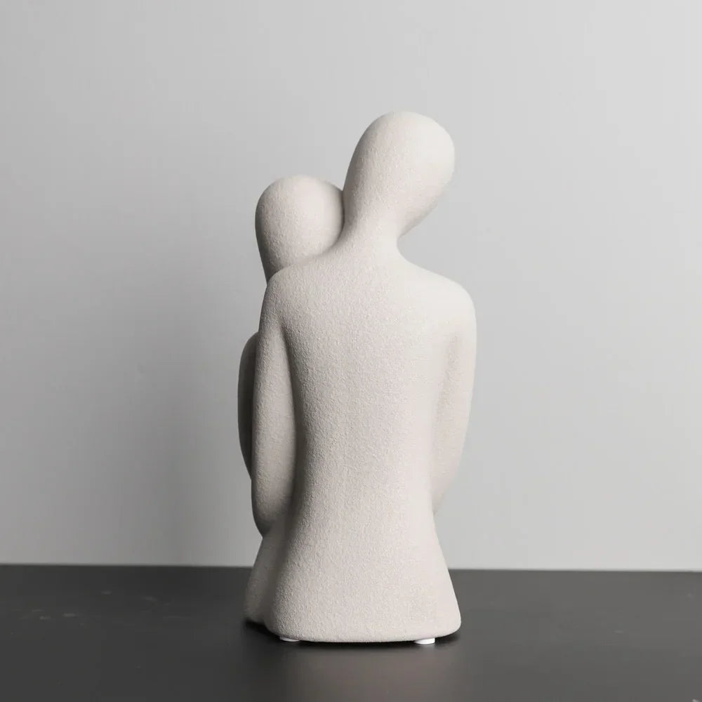 Nordic Abstract Couple Ceramic Sculpture – view 4