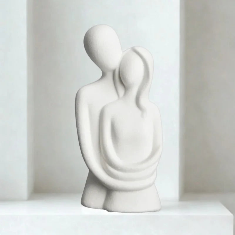 Nordic Abstract Couple Ceramic Sculpture – view 6
