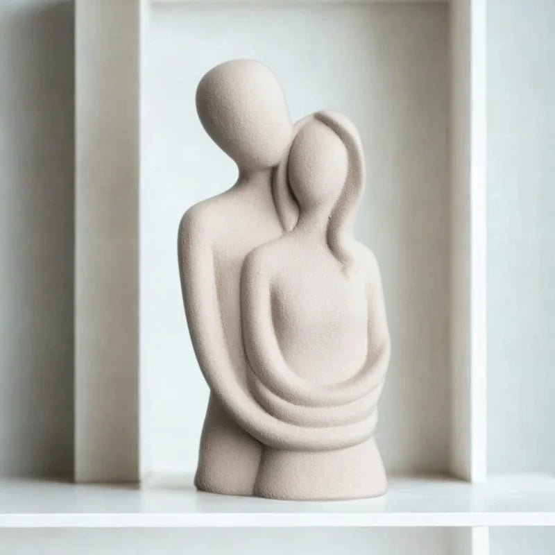 Nordic Abstract Couple Ceramic Sculpture – view 8