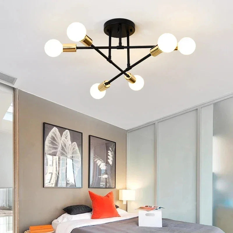Nordic Ceiling Light – Gold, Black or White – view 2