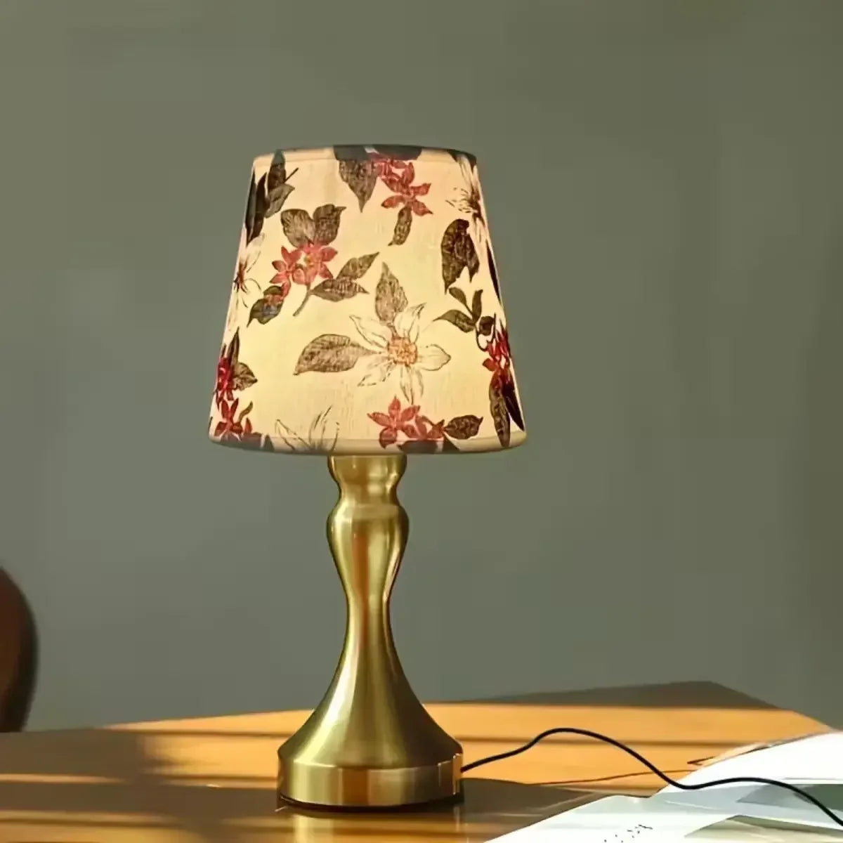 Nordic Fabric Shade Dimmable USB Table Lamp – view 5