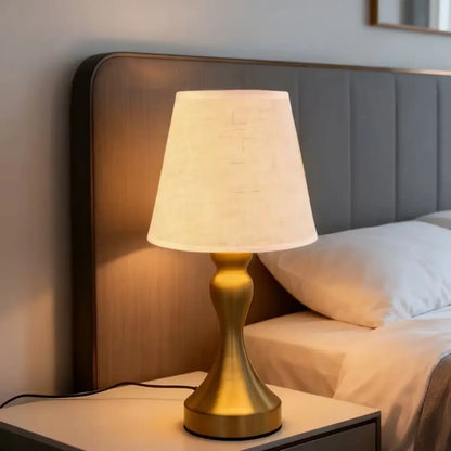 Nordic Fabric Shade Dimmable USB Table Lamp – view 7