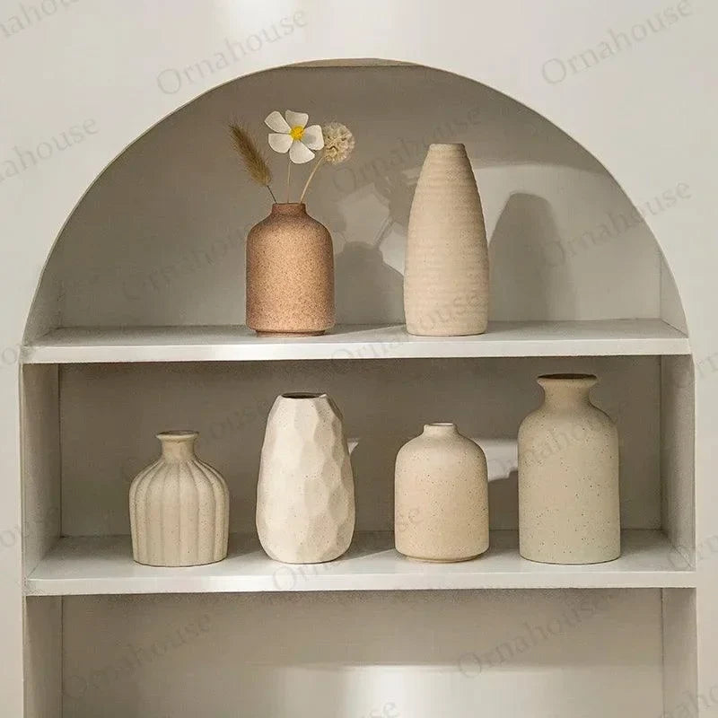 Nordic Minimalist Ceramic Vase – view 2
