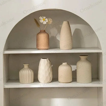 Nordic Minimalist Ceramic Vase – view 2
