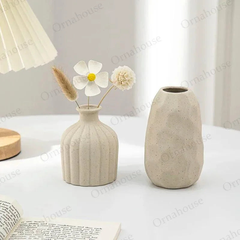 Nordic Minimalist Ceramic Vase – view 3