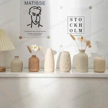 Nordic Minimalist Ceramic Vase – view 4
