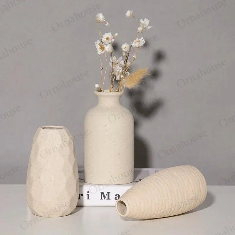 Nordic Minimalist Ceramic Vase – view 5