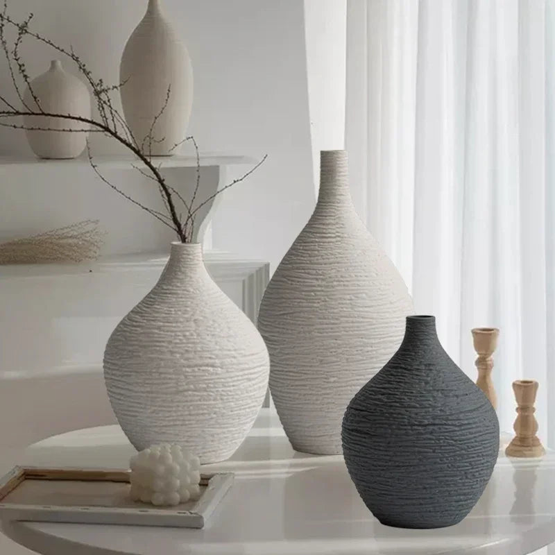 Nordic Narrow-Neck Ceramic Vase