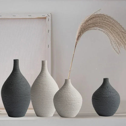 Nordic Narrow-Neck Ceramic Vase – view 2
