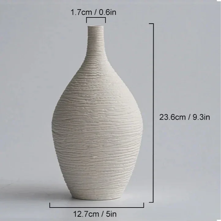Nordic Narrow-Neck Ceramic Vase – view 9