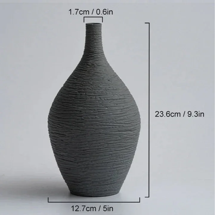 Nordic Narrow-Neck Ceramic Vase – view 11