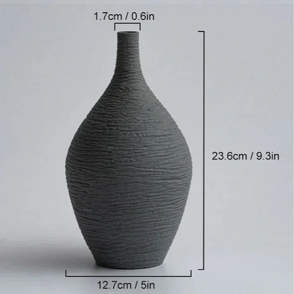 Nordic Narrow-Neck Ceramic Vase – view 11