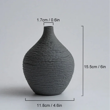 Nordic Narrow-Neck Ceramic Vase – view 13