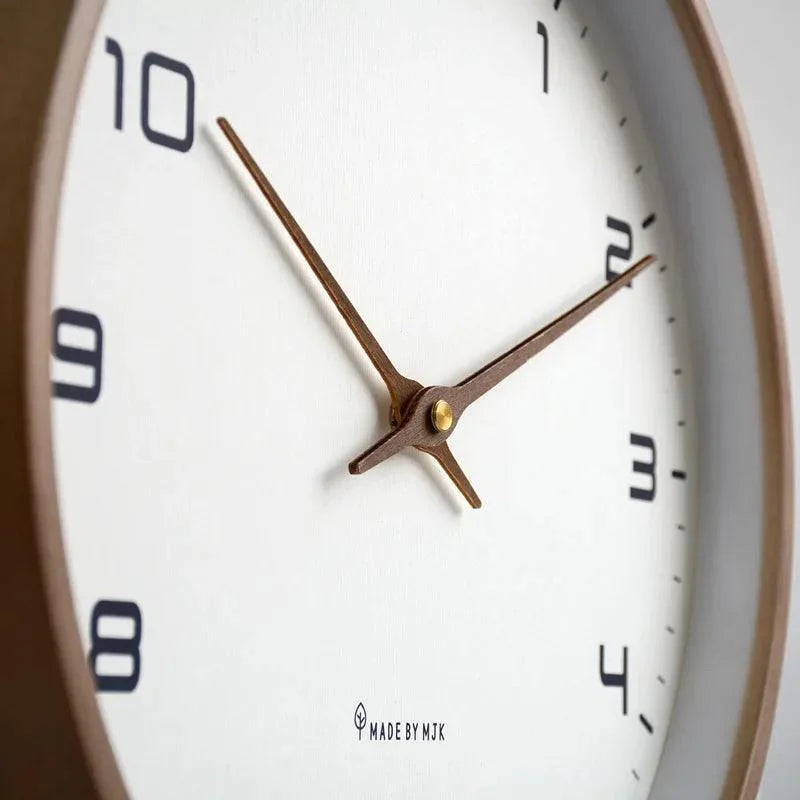 Nordic Solid Wood Silent Wall Clock – view 4