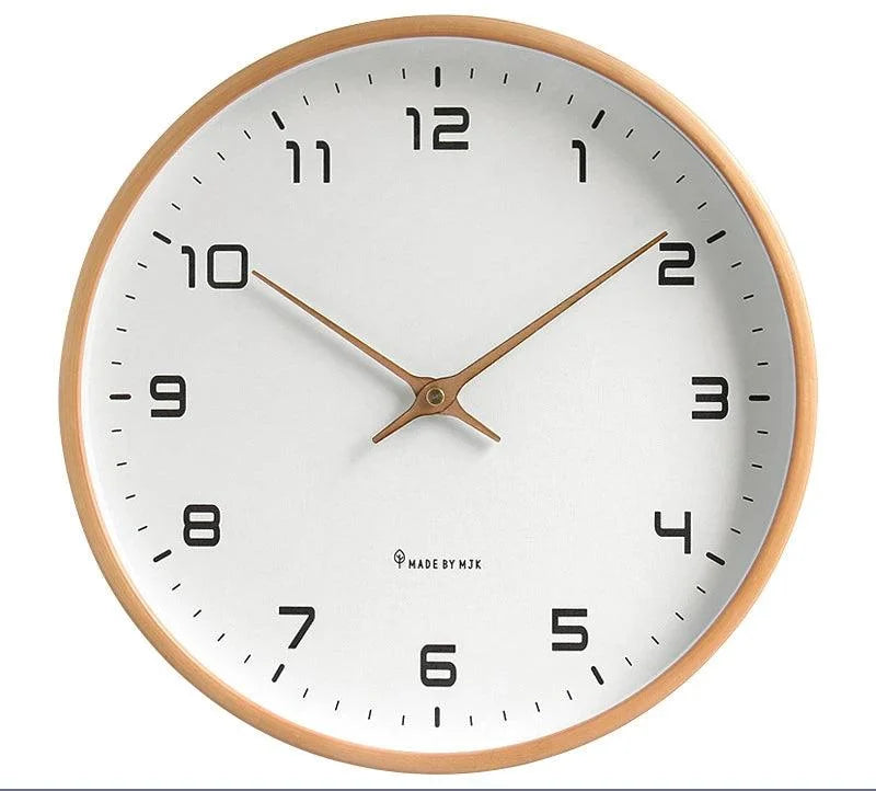 Nordic Solid Wood Silent Wall Clock – view 6