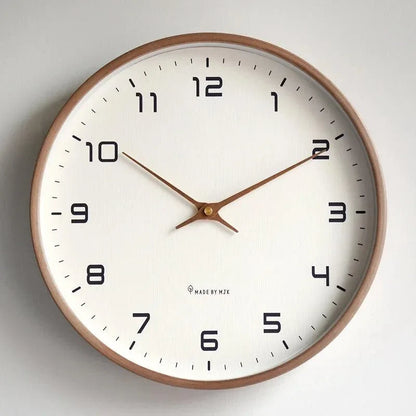 Nordic Solid Wood Silent Wall Clock – view 8