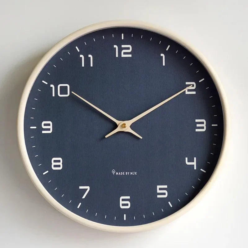 Nordic Solid Wood Silent Wall Clock – view 9