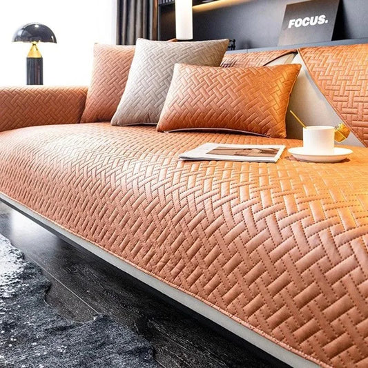 Orange 500gsm Water-Resistant Sofa Protector