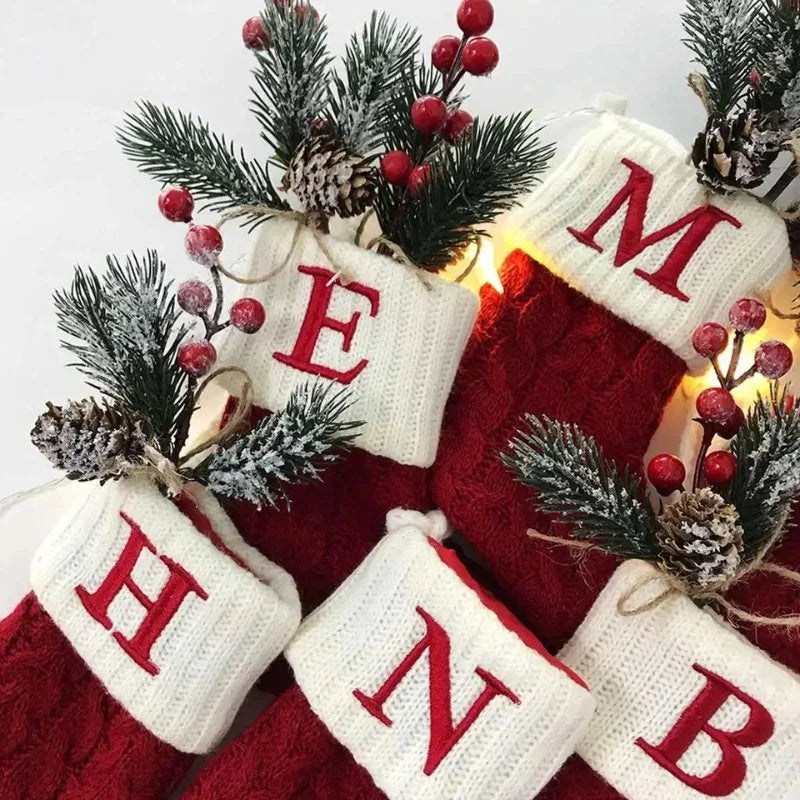 Personalised Initial Christmas Stocking – A to Z – view 3