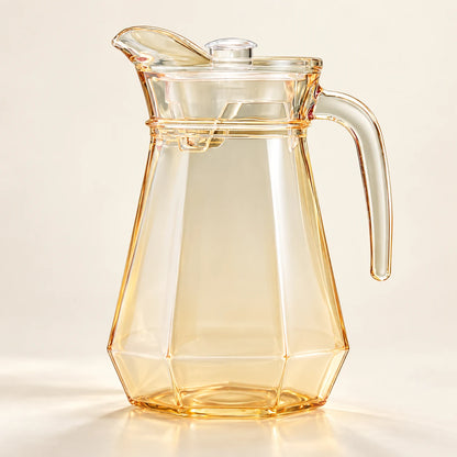 1.8L faceted glass pitcher with fitted lid - editorial view 2