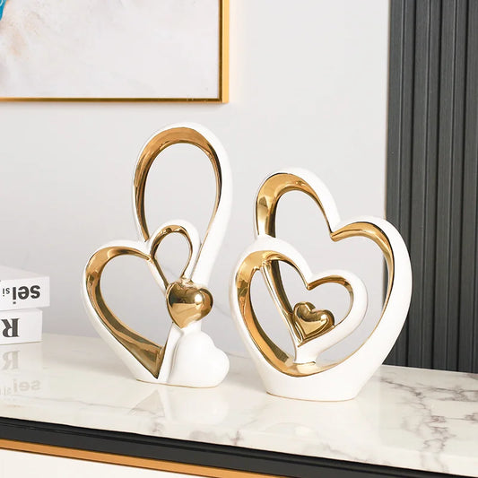 Polished Heart Decorative Sculpture – Design A or B