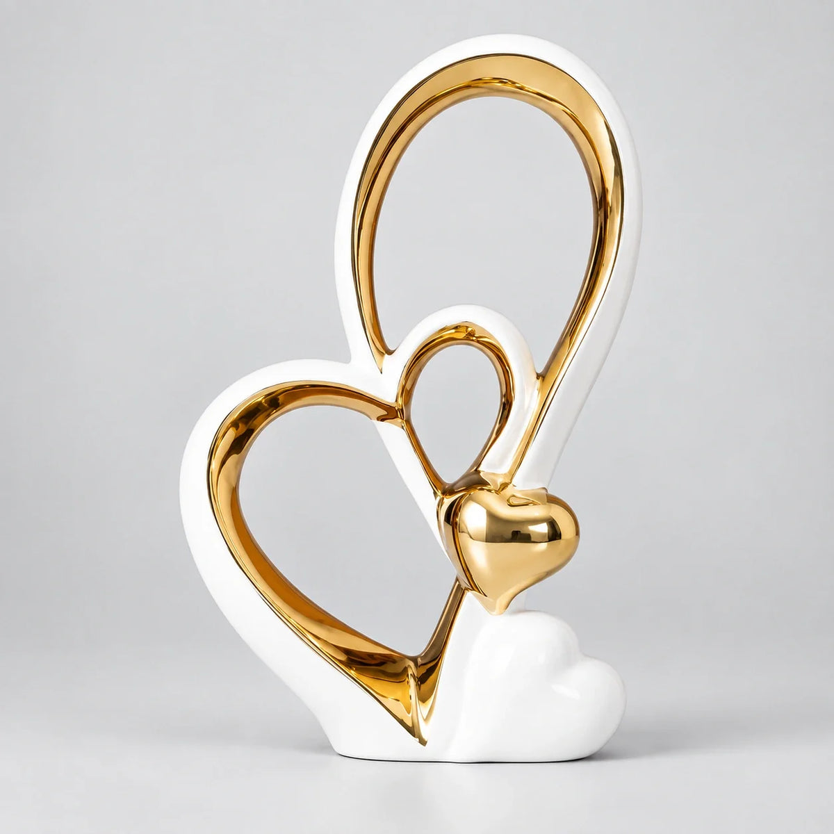 Polished Heart Decorative Sculpture – Design A or B – view 2