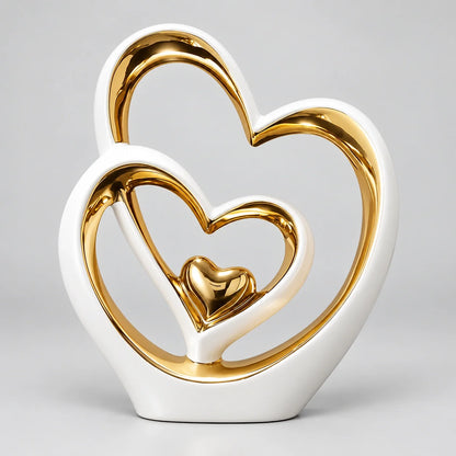 Polished Heart Decorative Sculpture – Design A or B – view 3