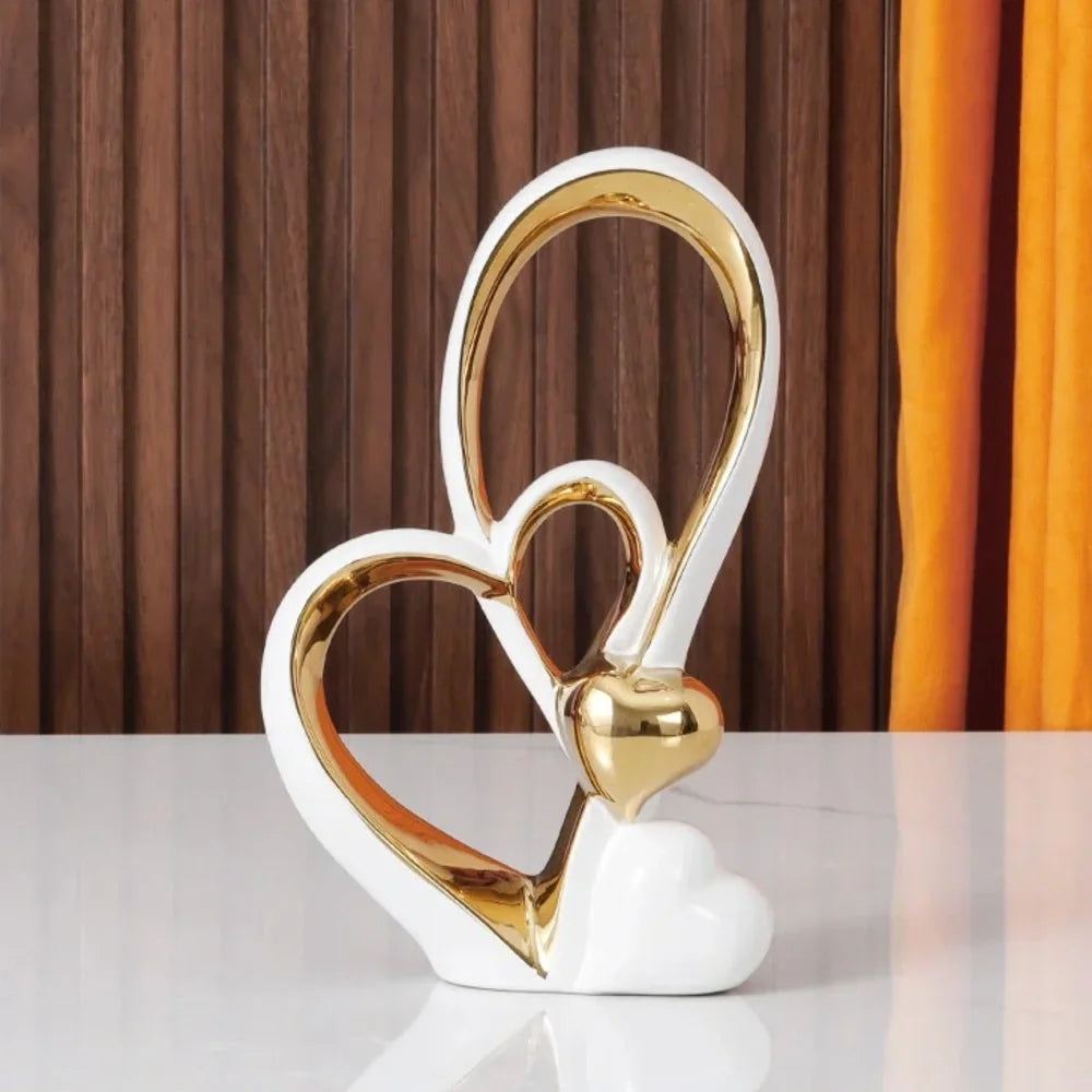 Polished Heart Decorative Sculpture – Design A or B – view 4